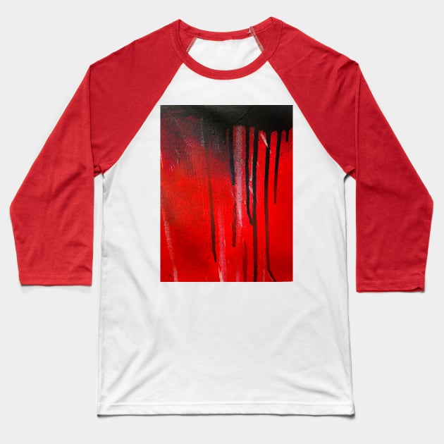 Black blood Baseball T-Shirt by Daria Kusto